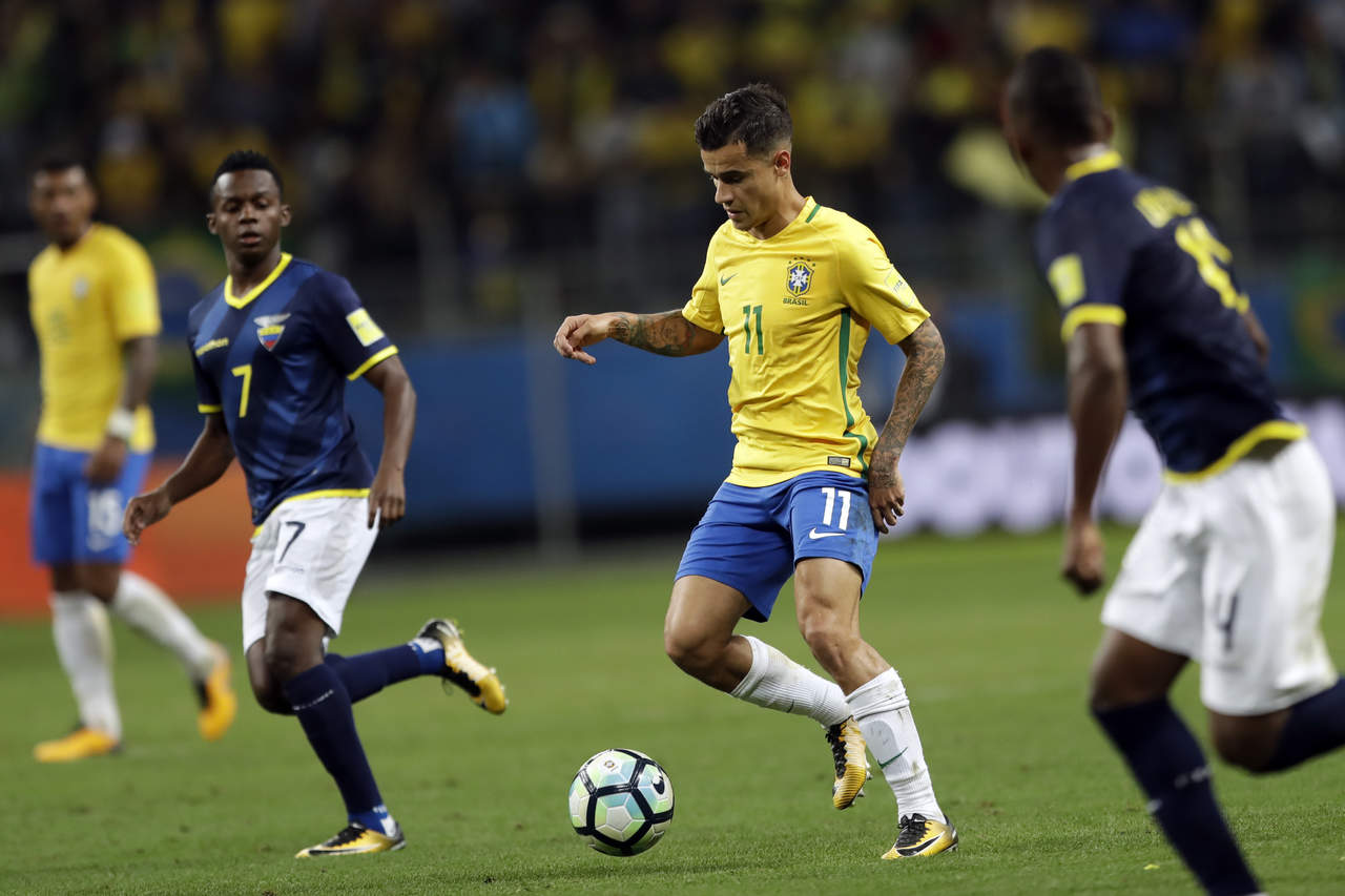 Philippe Coutinho tuvo actividad con Brasil en las eliminatorias sudamericanas. (AP)