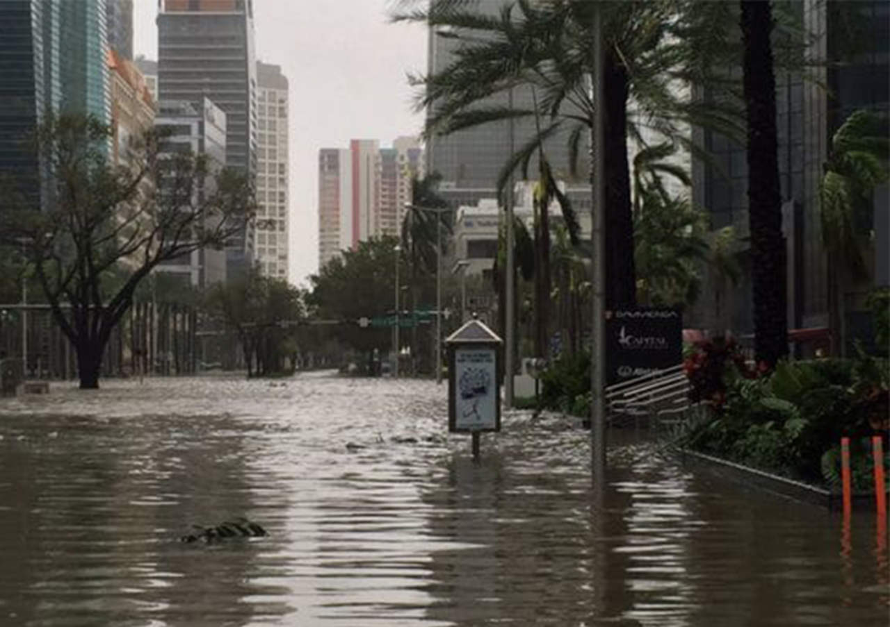 Impactan videos del Huracán Irma en Miami