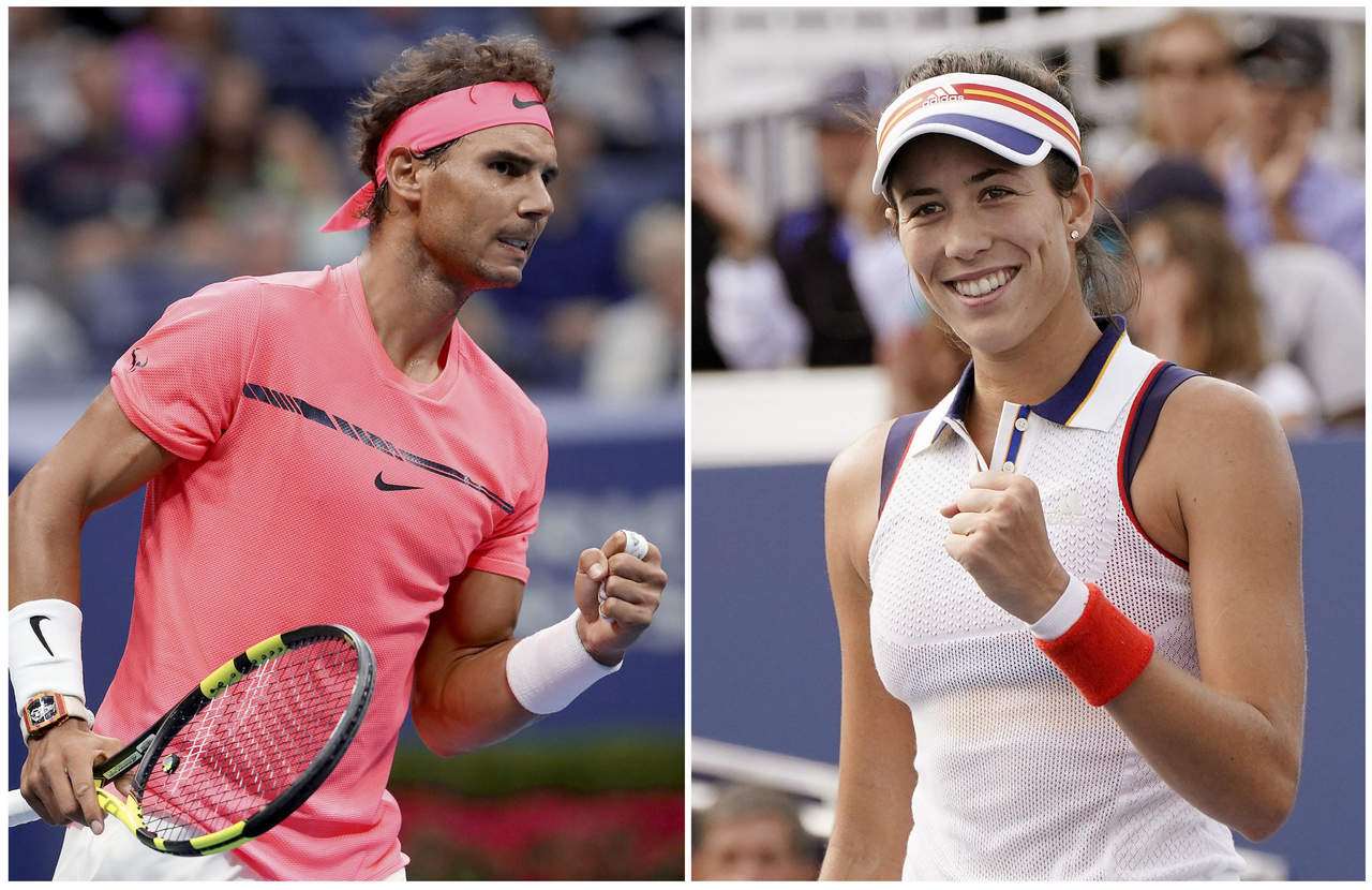Garbiñe Muguruza y Rafael Nadal lideran el tenis mundial. (EFE)
