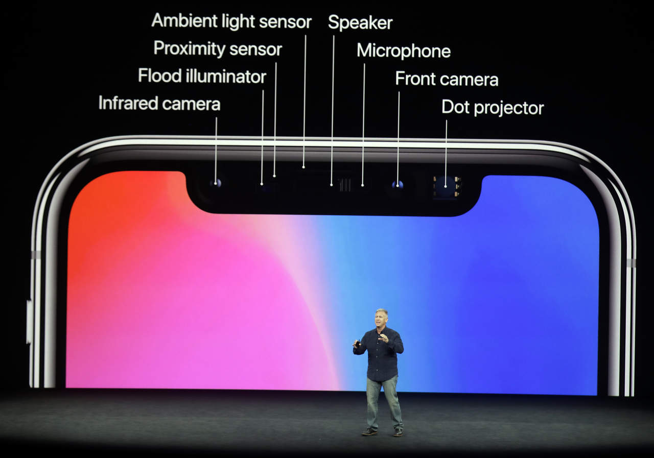 Aspectos del nuevo iPhone x. (AP)
