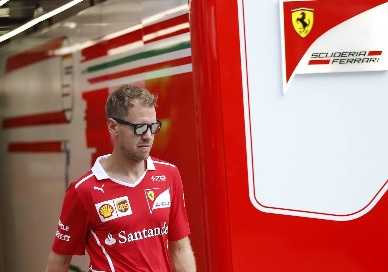 El piloto alemán de Fórmula Uno Sebastian Vettel, de Ferrari. (EFE)