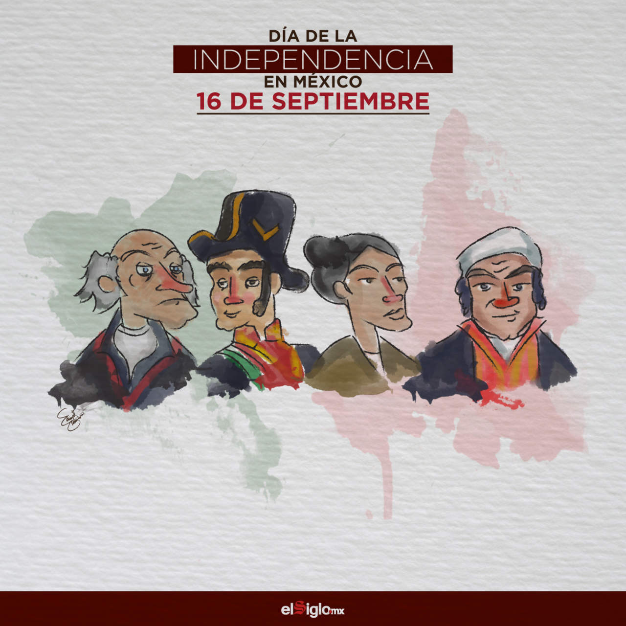 El 16 de septiembre se celebra el Día de la Independencia en México. (ILUSTRACIÓN: TOM PALOMARES)