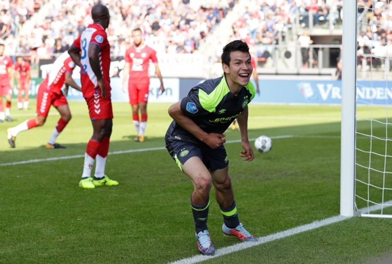 Hirving Lozano marcó el segundo tanto del PSV. (Cortesía PSV)