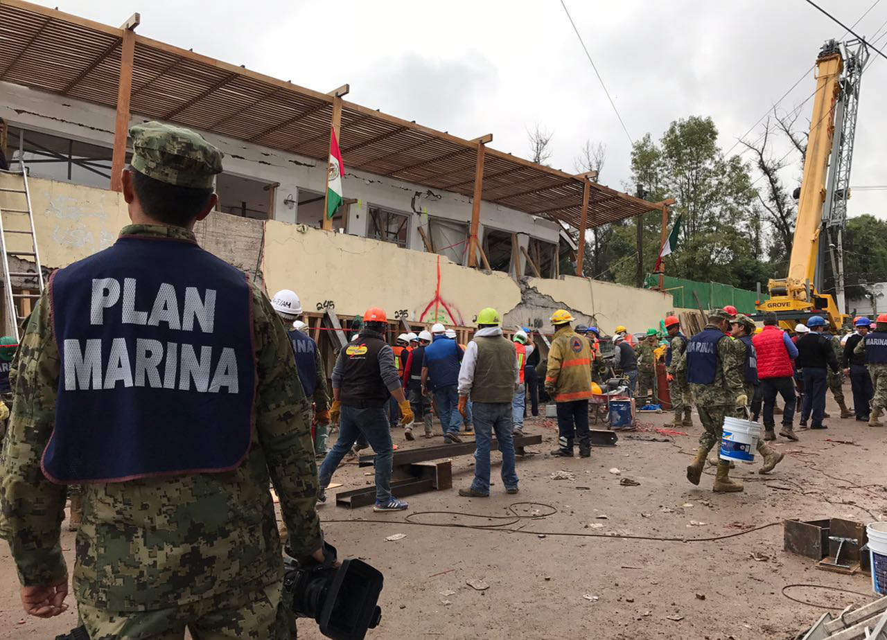 En el colegio varios niños y trabajadores murieron durante el sismo de magnitud 7.1 del martes pasado y fue uno de los centros de atención de la tragedia. (ARCHIVO)