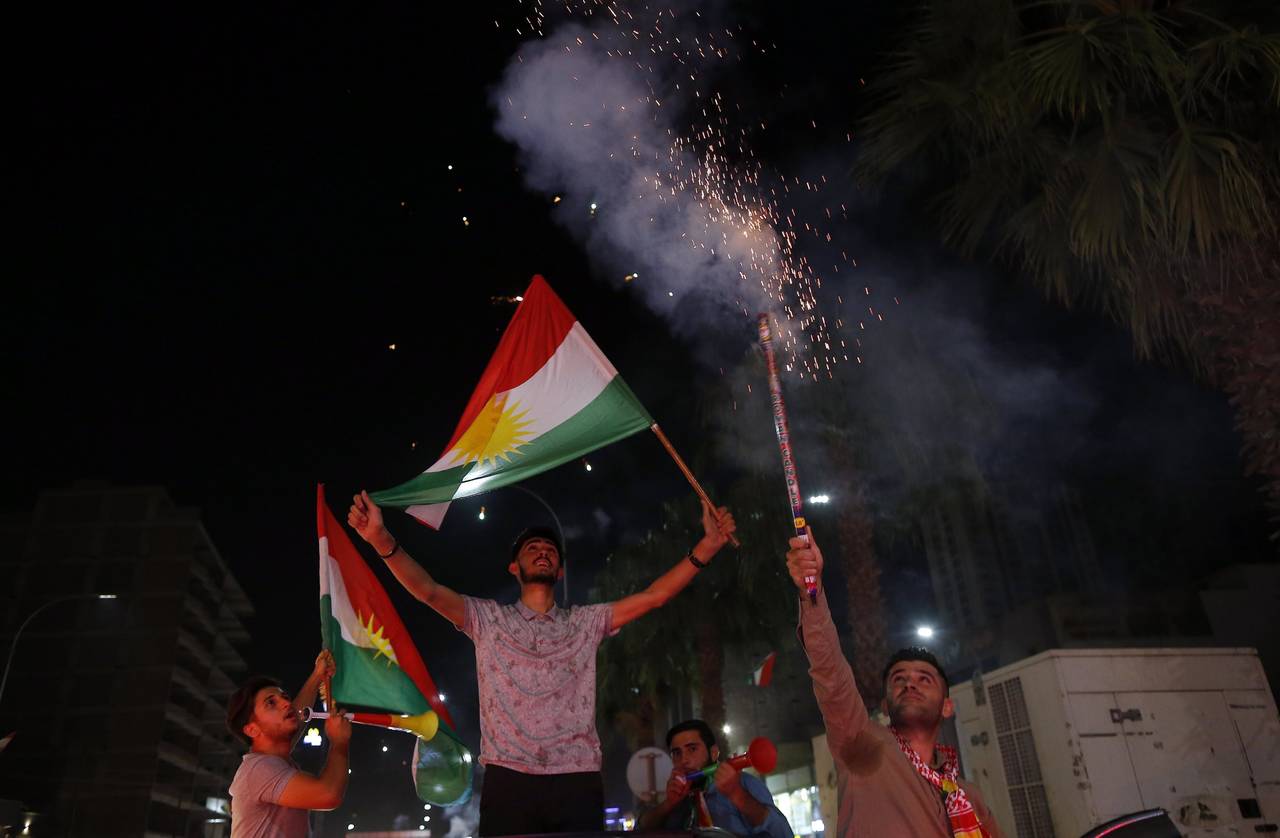 Porcentaje. Según la Comisión Electoral, el 92.73 % de los kurdos votaron a favor de su independencia. (EFE)