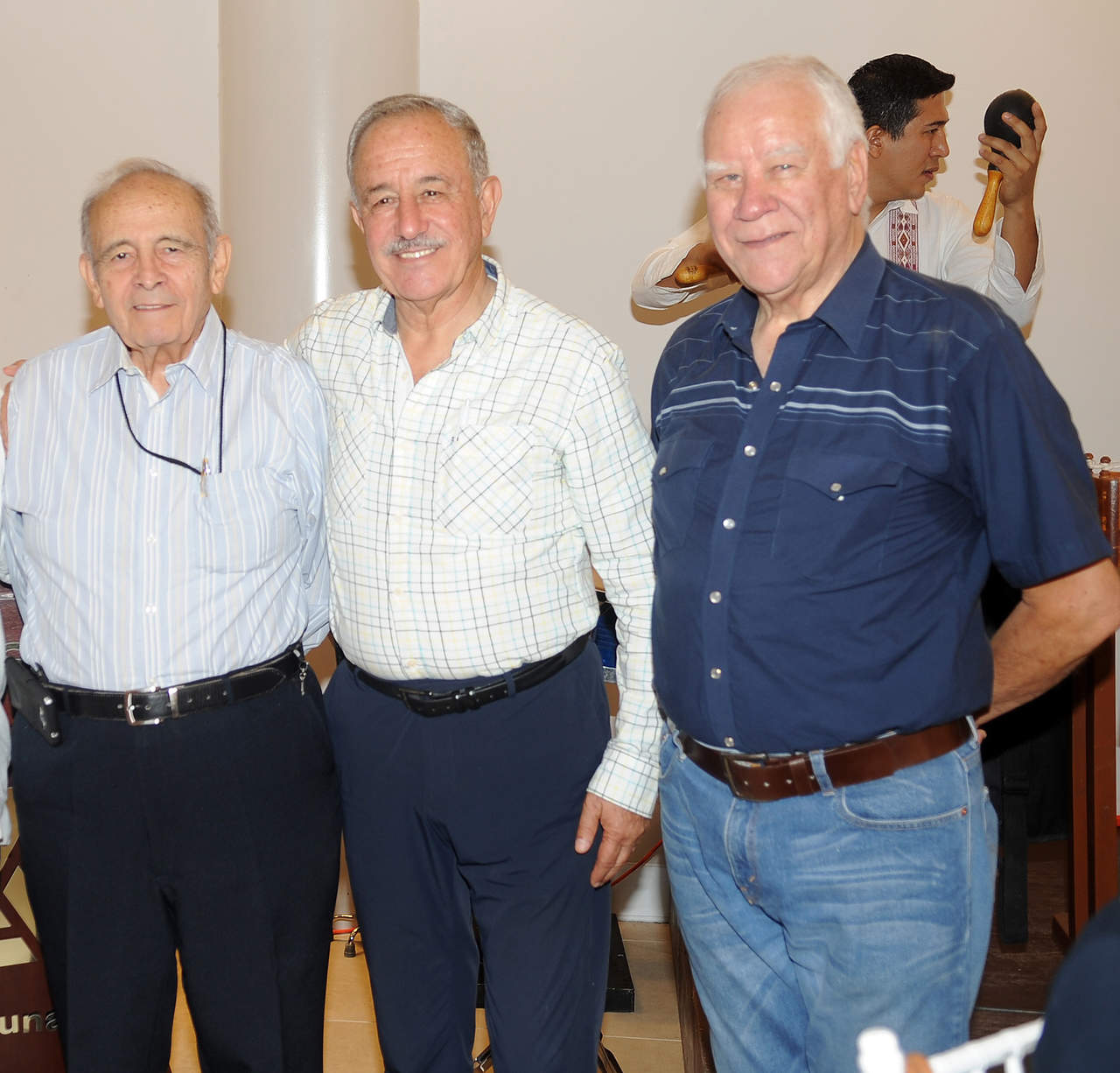 Ramón María Nava, Felipe Pérez Gavilán y Manuel Padilla.