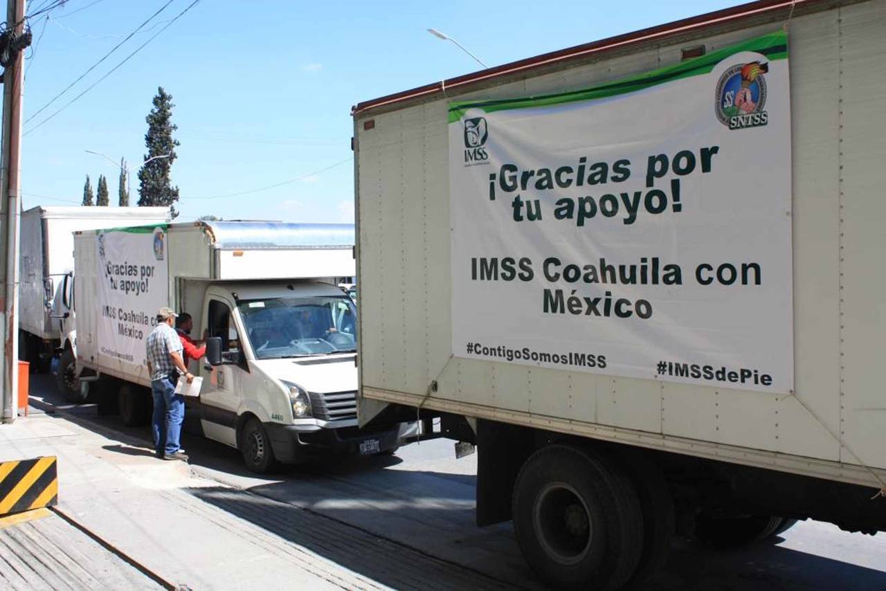 Ayuda. Serán distribuidas entre los damnificados del sismo registrado en México.