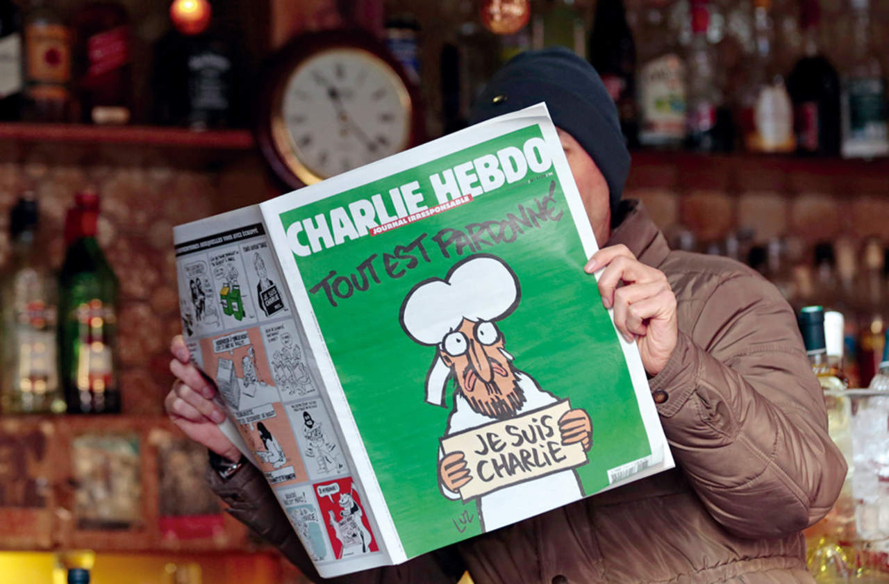 Los dibujantes de la revista satírica Charlie Hebdo ya no dibujarán al profeta Mahoma, después de los ataques mortales en su oficina en 2015. Foto: Laurent Sourisseau-Reuters