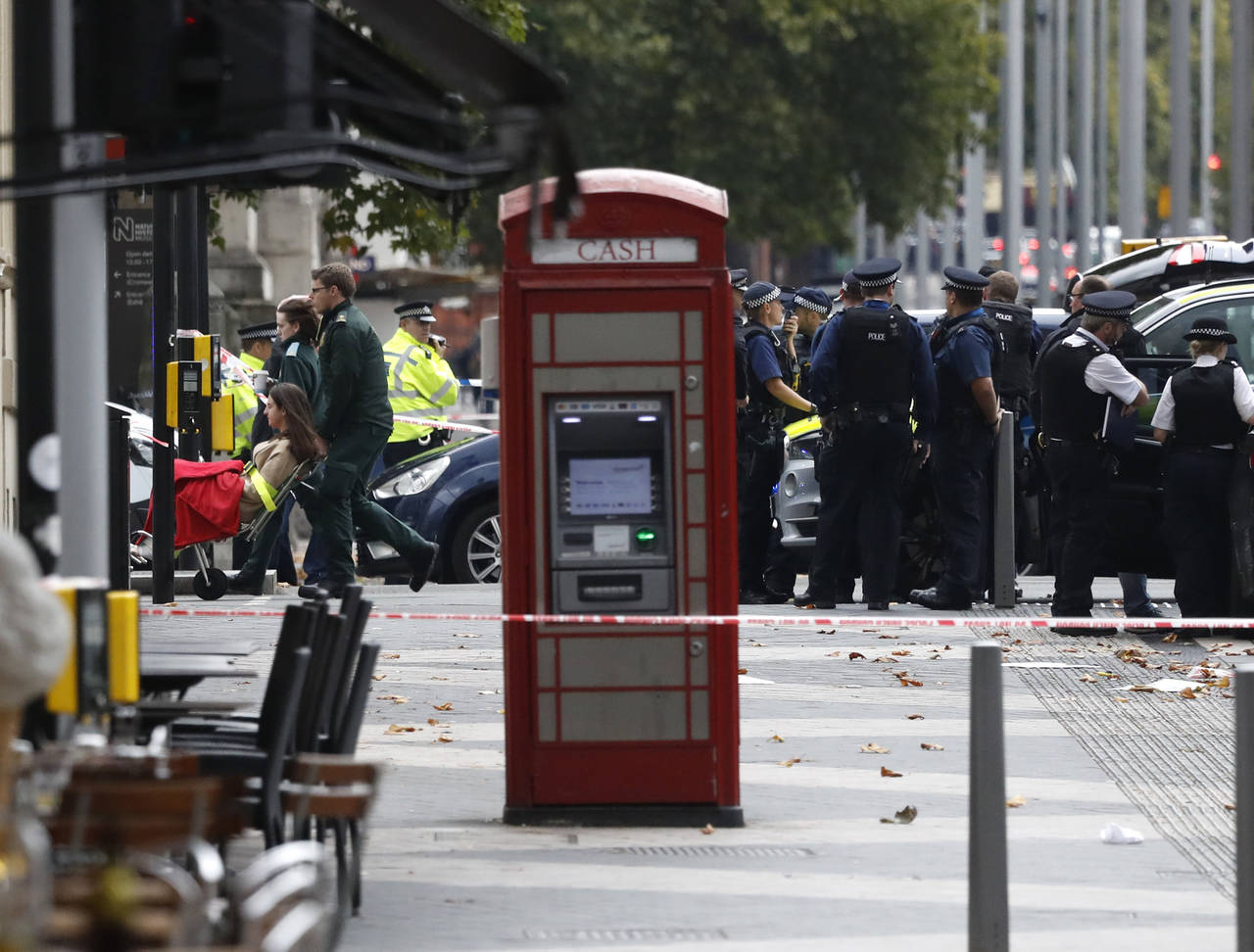 Caos. Un total de 11 personas resultaron heridas luego de que un automóvil las arrolló en Londres.