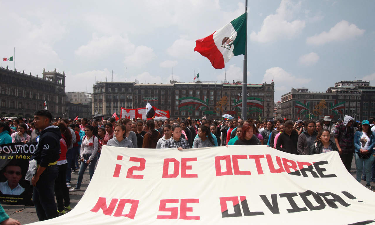 Universidades de la Ciudad de México acordaron conmemorar el 50 aniversario del movimiento estudiantil de 1968. (ARCHIVO)