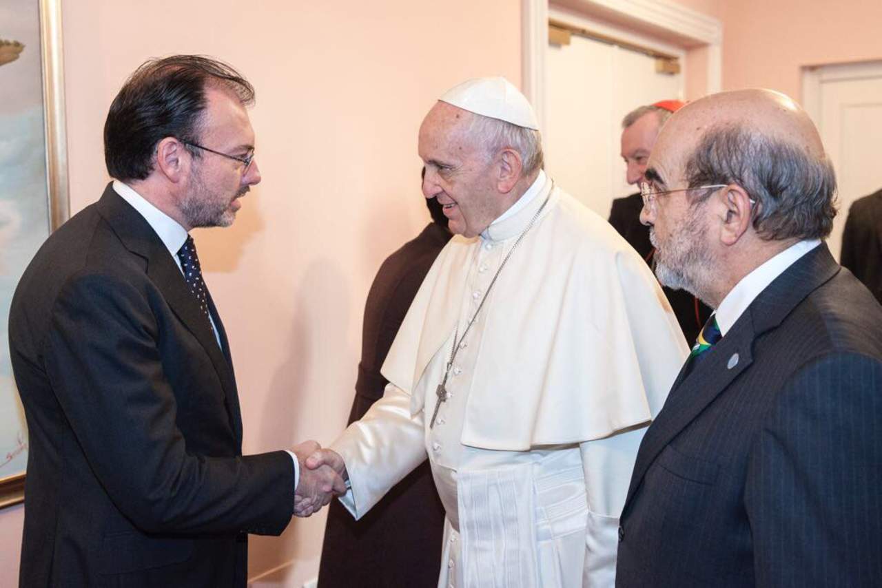 El canciller se reunió con el Papa Francisco. (TWITTER) 