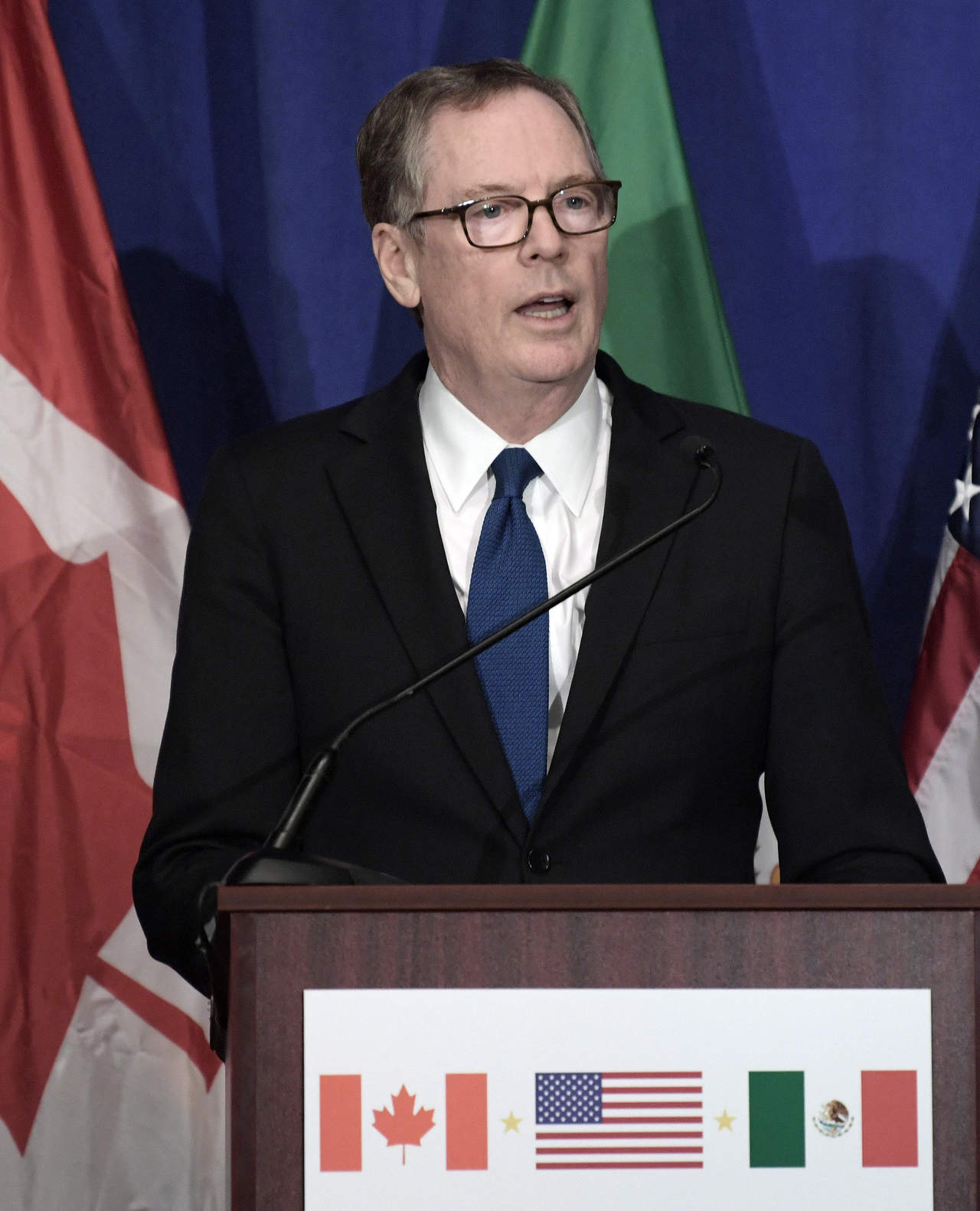 Al final de la ronda, el representante comercial de la Casa Blanca, Robert Lighthizer, acusó a México y Canadá de rehusarse a aceptar propuestas que permitan reequilibrar los déficits comerciales que son desfavorables a Estados Unidos. (ARCHIVO)