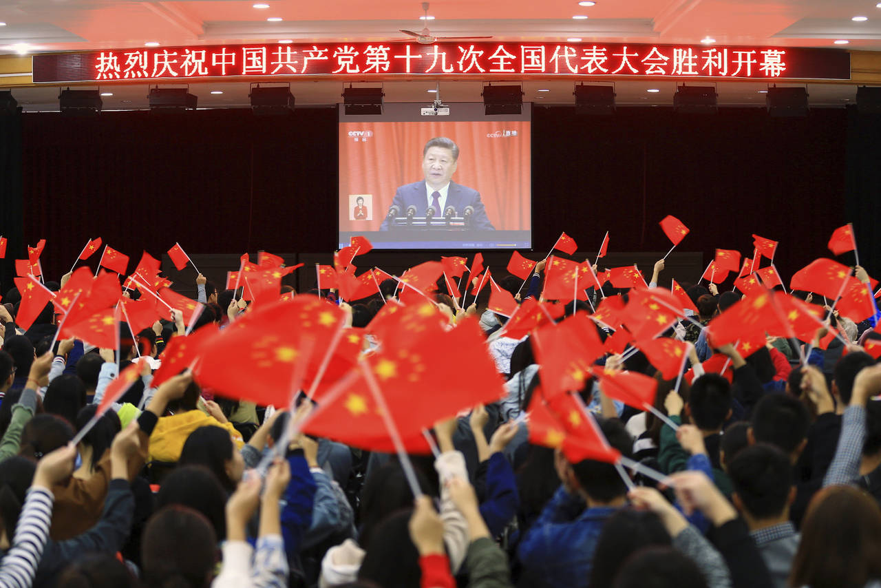 Retos. En su discurso de tres horas y media, Xi dijo que las 'perspectivas (de China) son brillantes'. (AP)