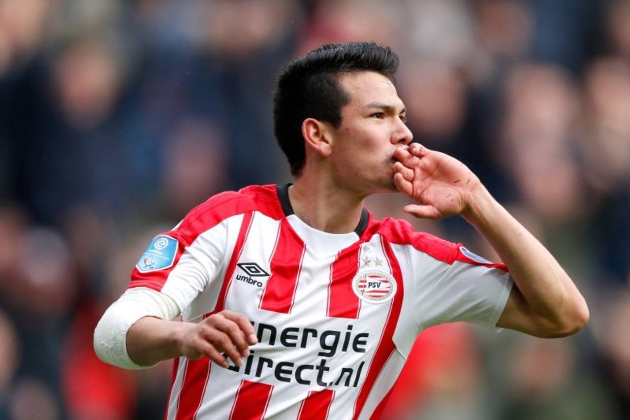 Hirving Lozano marcó el primer tanto en la victoria del PSV y llegó a siete goles, colocándose como máximo anotador en Holanda. (Cortesía)