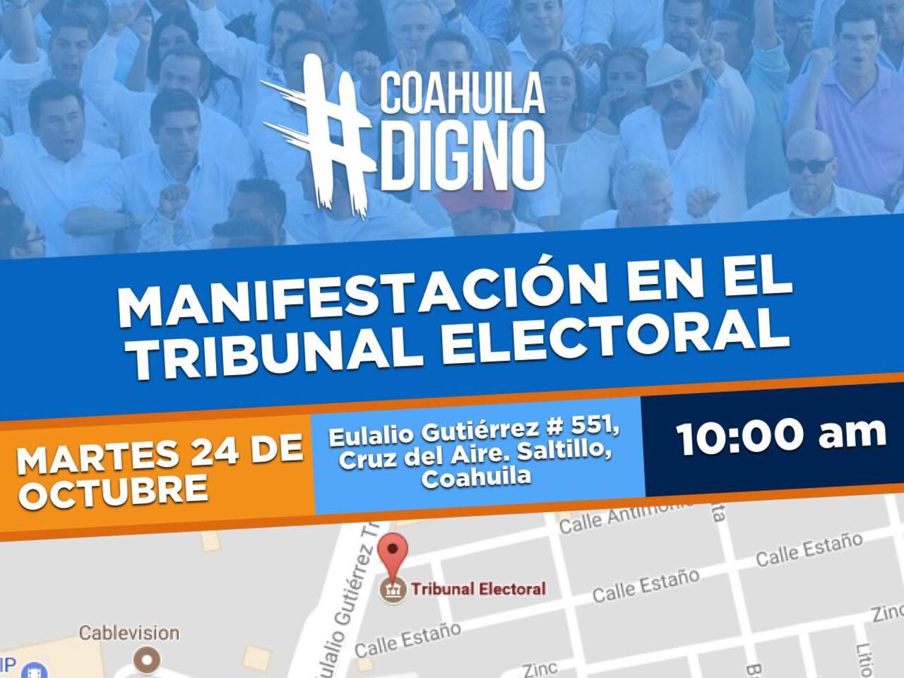 La manifestación se realizará afuera de las instalaciones del Tribunal Electoral estatal en punto de las 10 horas del martes. (ESPECIAL)
