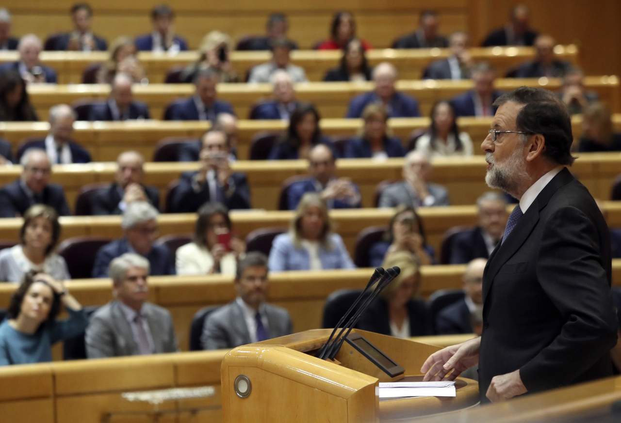 El Senado aprobó las medidas propuestas por el Gobierno de Mariano Rajoy para frenar el proceso secesionista en Cataluña. (EFE)