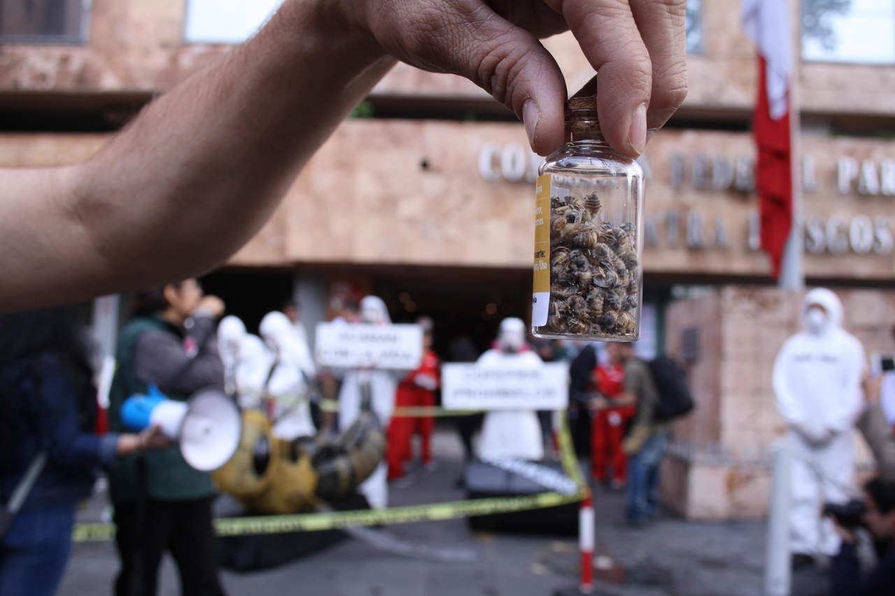 La Cofepris aseguró más de 68 mil toneladas de plaguicidas irregulares en el periodo 2014-2017. (ARCHIVO)