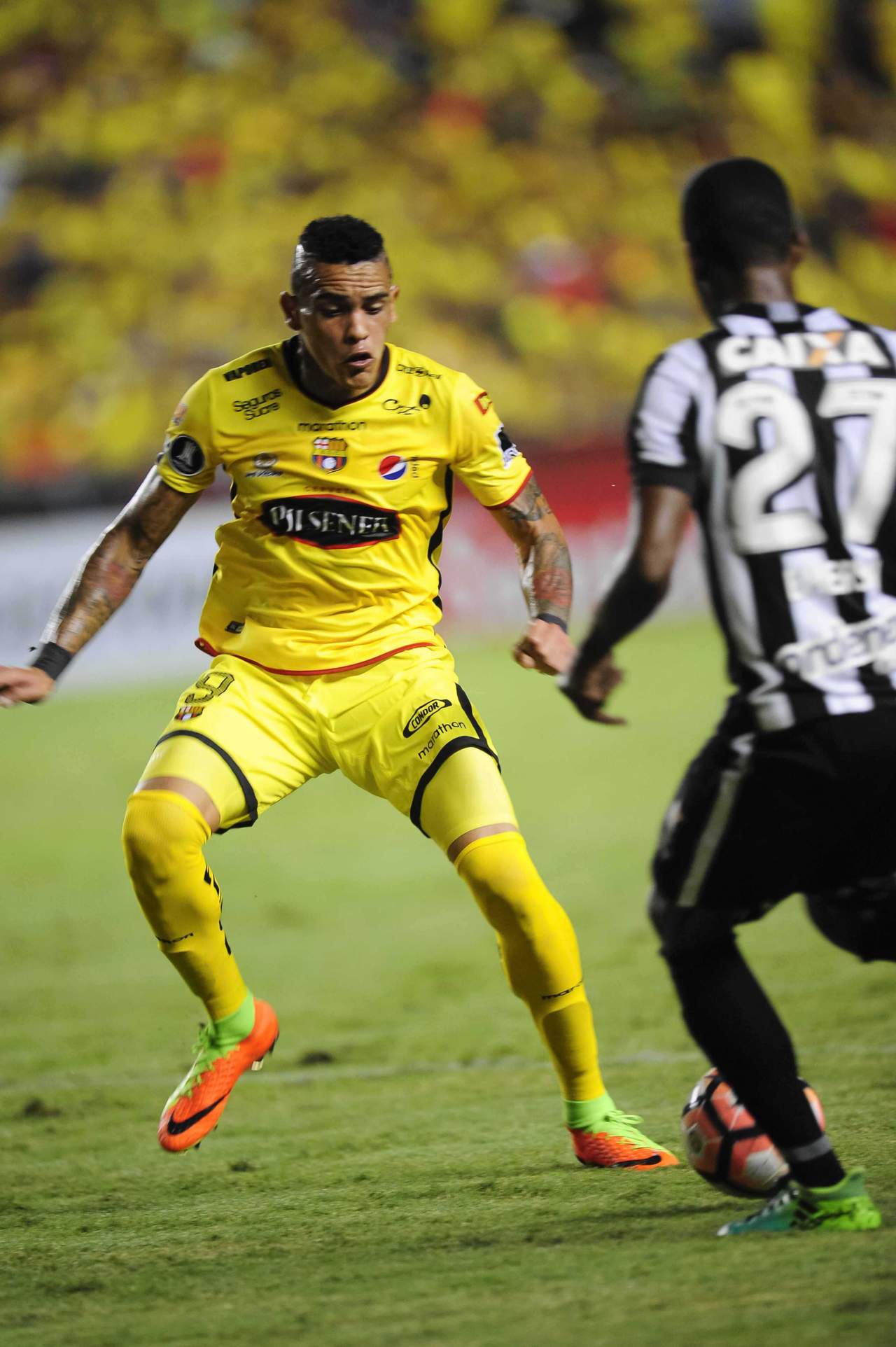 El atacante juega actualmente para el Barcelona de Guayaquil en Ecuador.
