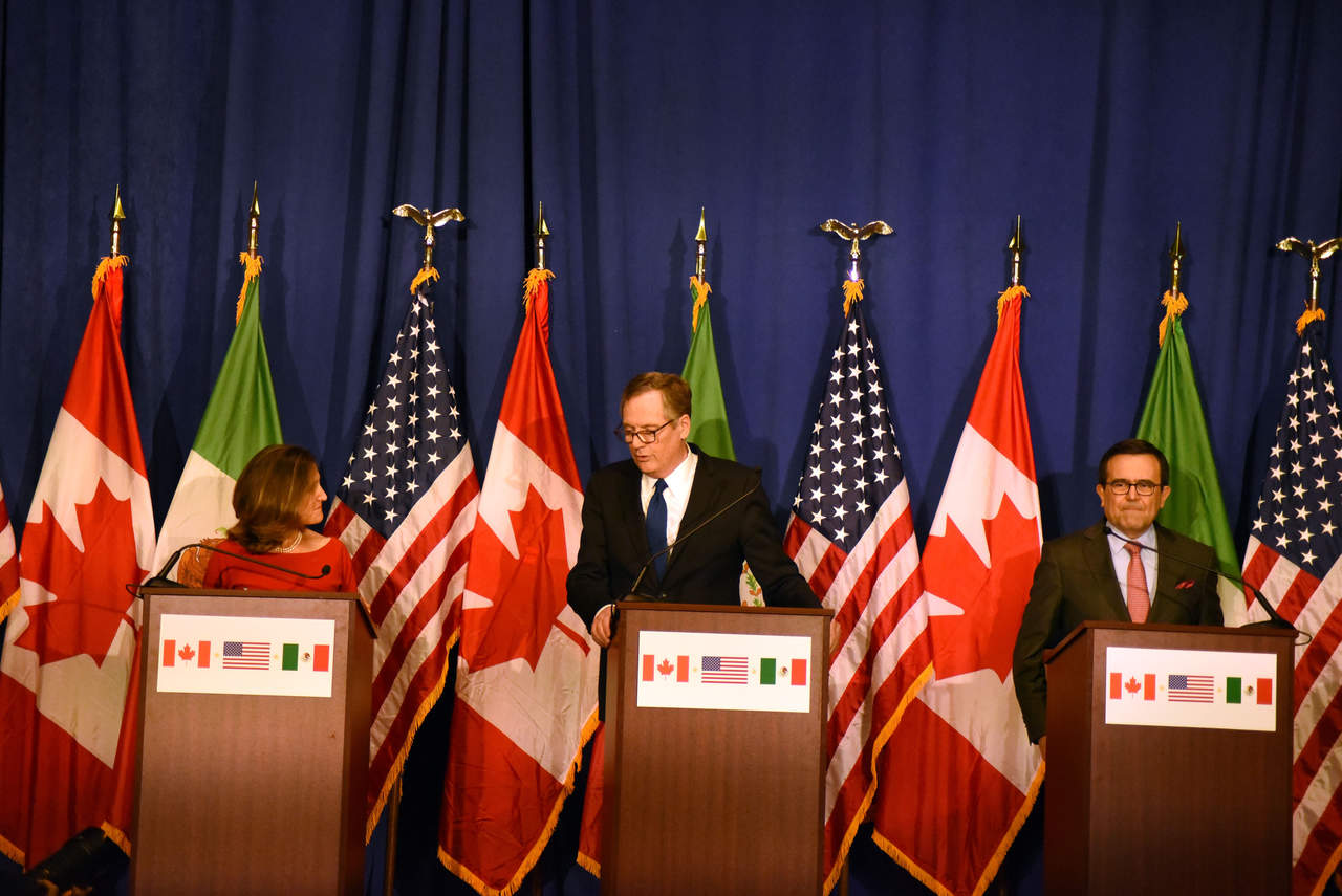 La quinta ronda de negociaciones para la actualización del TLCAN tendrá lugar del 17 al 21 de noviembre en la Ciudad de México. (ARCHIVO)