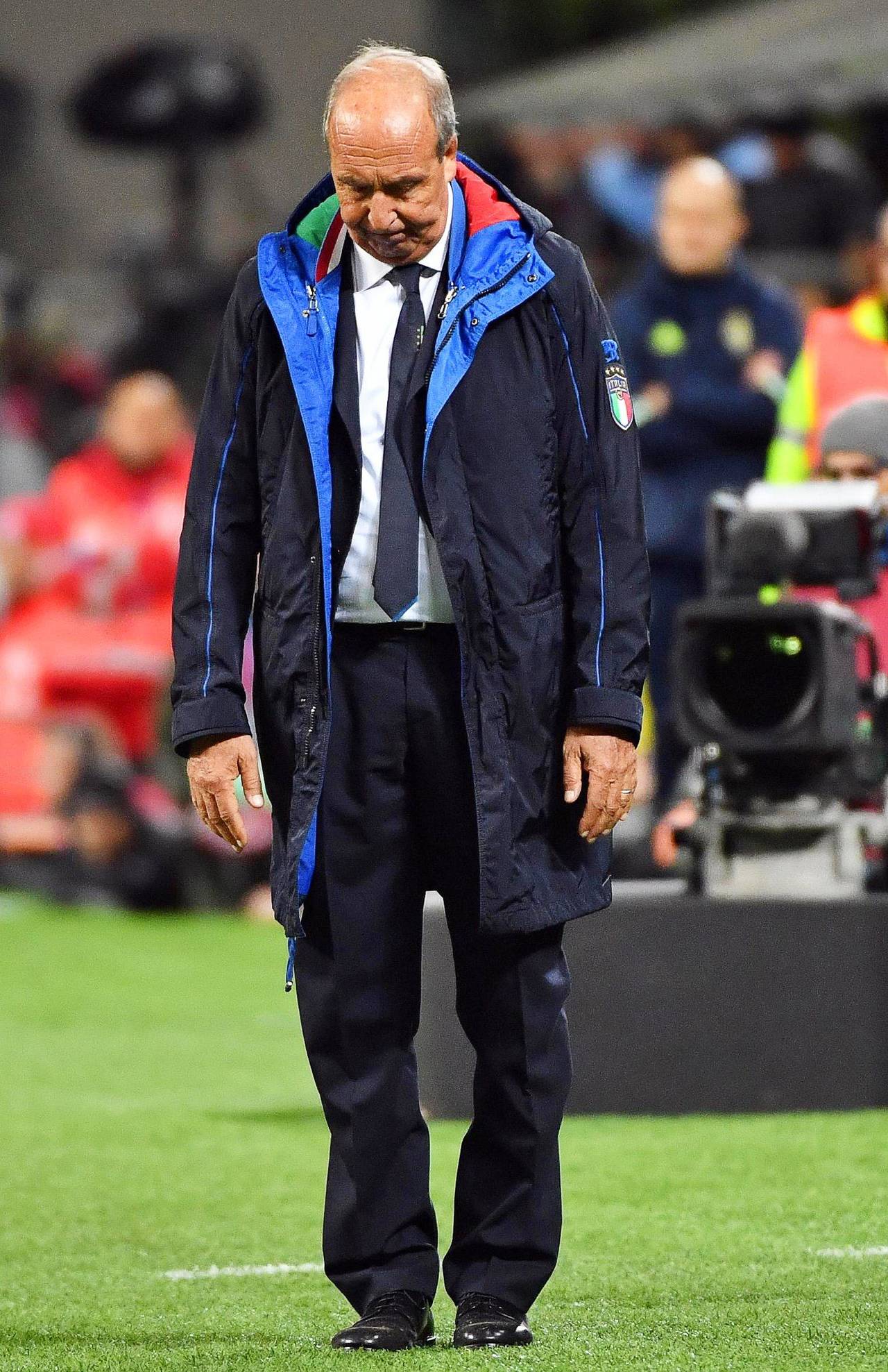 El entrenador de la selección italiana Gian Piero Ventura. Ventura se disculpa, pero no renuncia