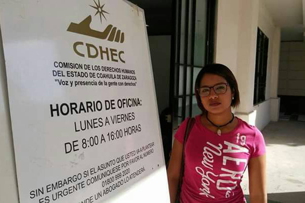 Queja. Valeria López, acudió a la Segunda Visitaduría de Derechos Humanos para denunciar casos de acoso y hostigamiento. (EL SIGLO DE TORREÓN)