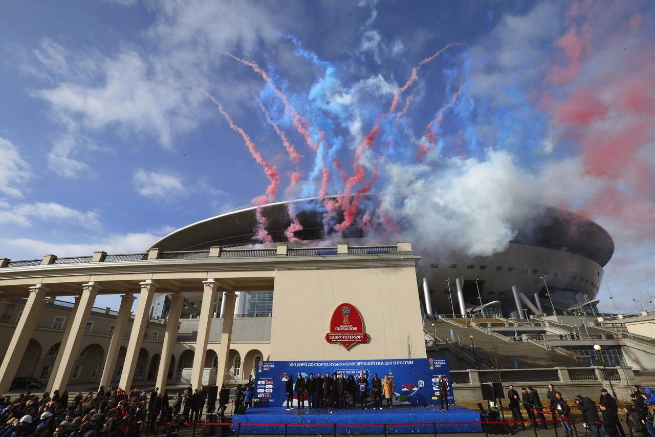 Estadio San Petersburgo, sede del Mundial de Rusia 2018. San Petersburgo quiere duelo inaugural