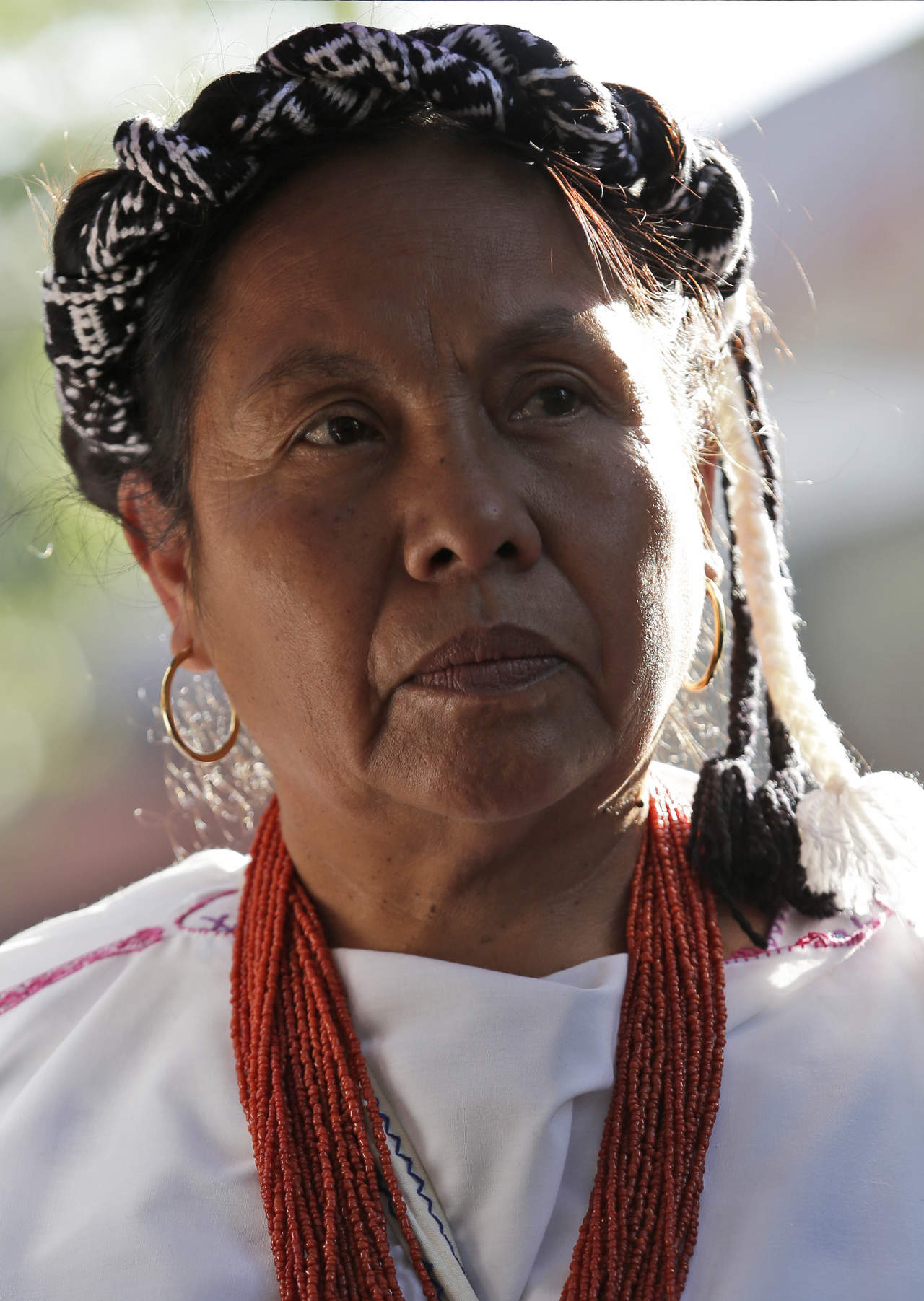 María de Jesús Patricio Martínez, conocida como 'Marichuy', vocera del Concejo Indígena de Gobierno (CIG) y precandidata a la Presidencia de la República para 2018. (AP)