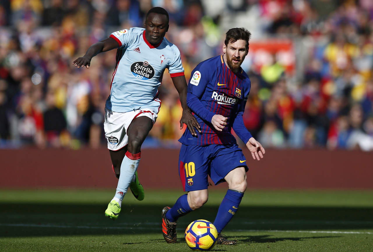 Lionel Messi marcó el primer tanto del Barcelona a los 22 minutos. (AP)