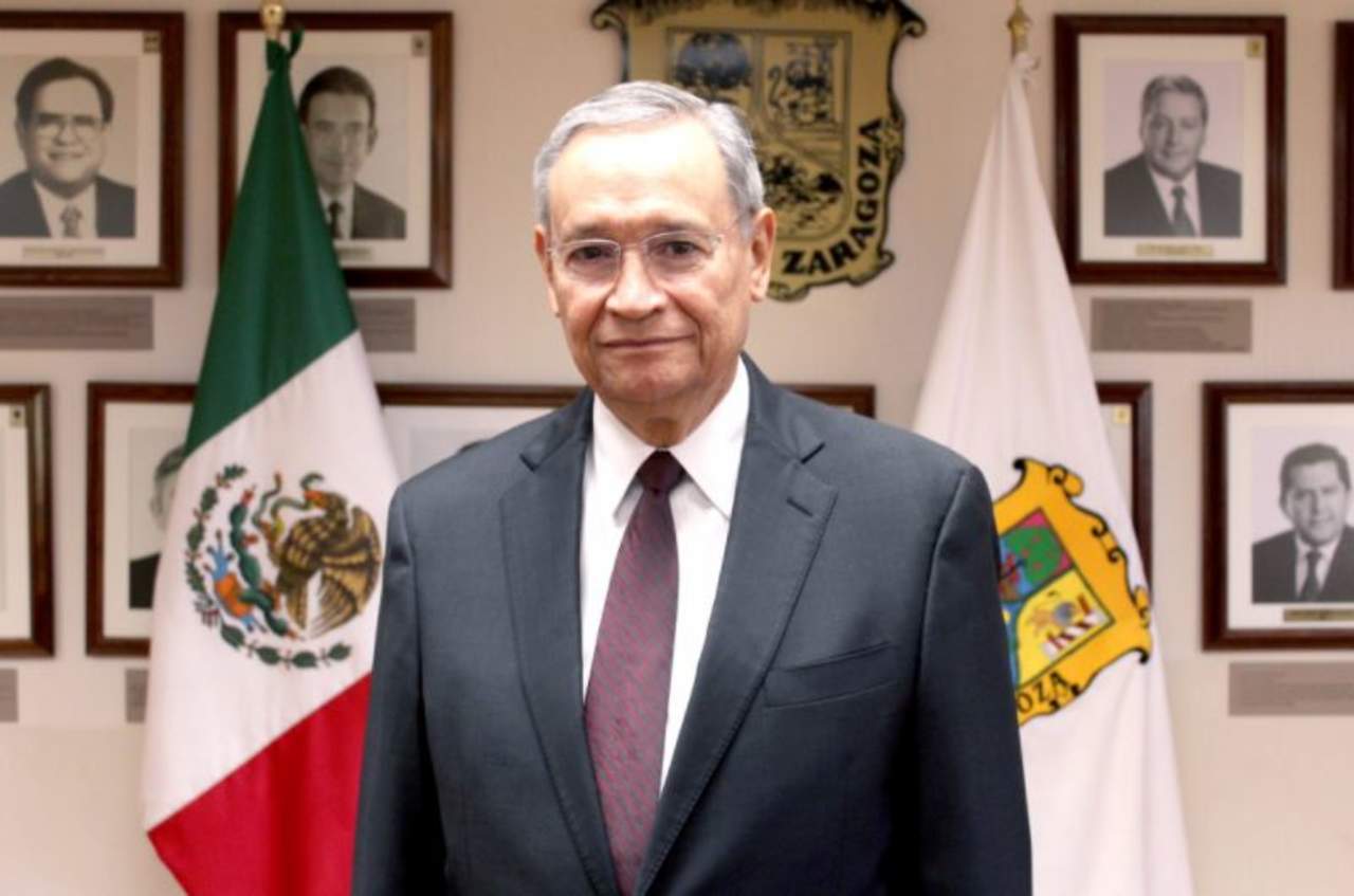 Fue esta mañana que el secretario de Gobierno, José María Fraustro Siller, realizó la presentación del nuevo secretario de Educación, Higinio González Calderón. (TWITTER)