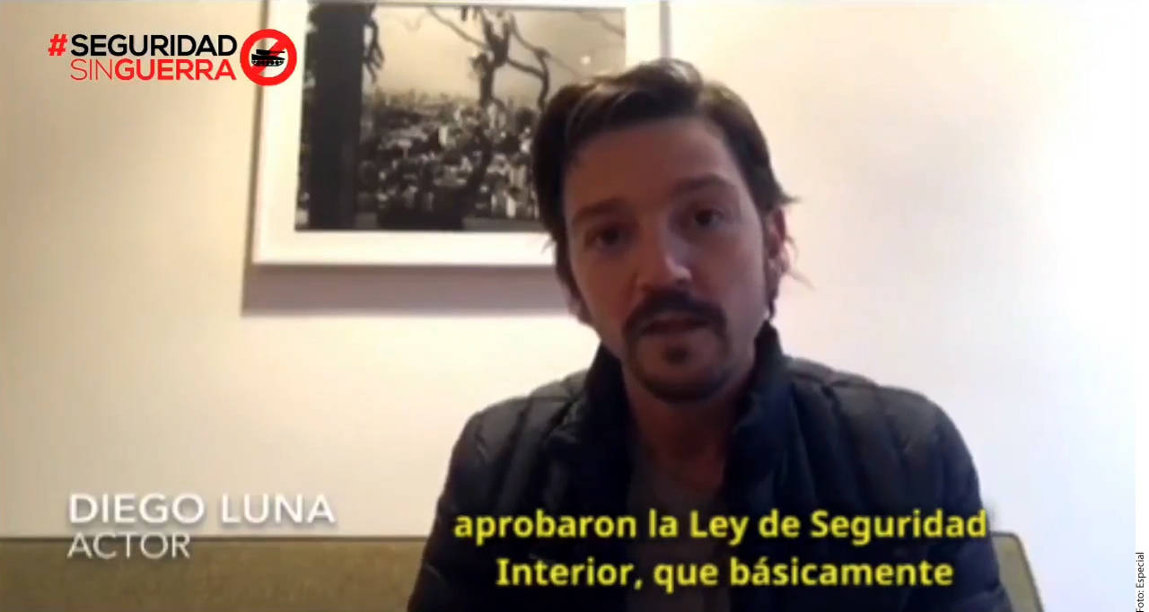 Viral. El actor mexicano Diego Luna también se unió al rechazo de la Ley de Seguridad. (AGENCIA REFORMA)