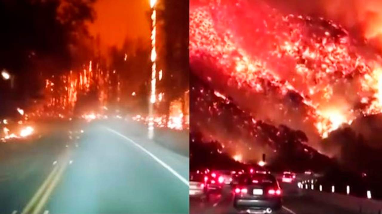 VIDEO: Escape de incendios en EU se vuelve viral