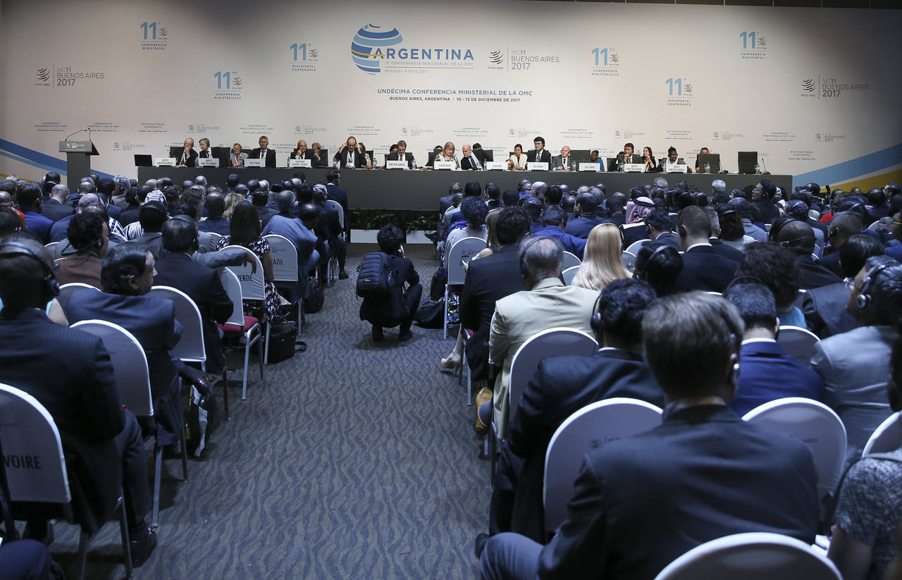 Finaliza. Concluyó ayer la Conferencia Ministerial de la OMC en Buenos Aires, Argentina. (EFE)