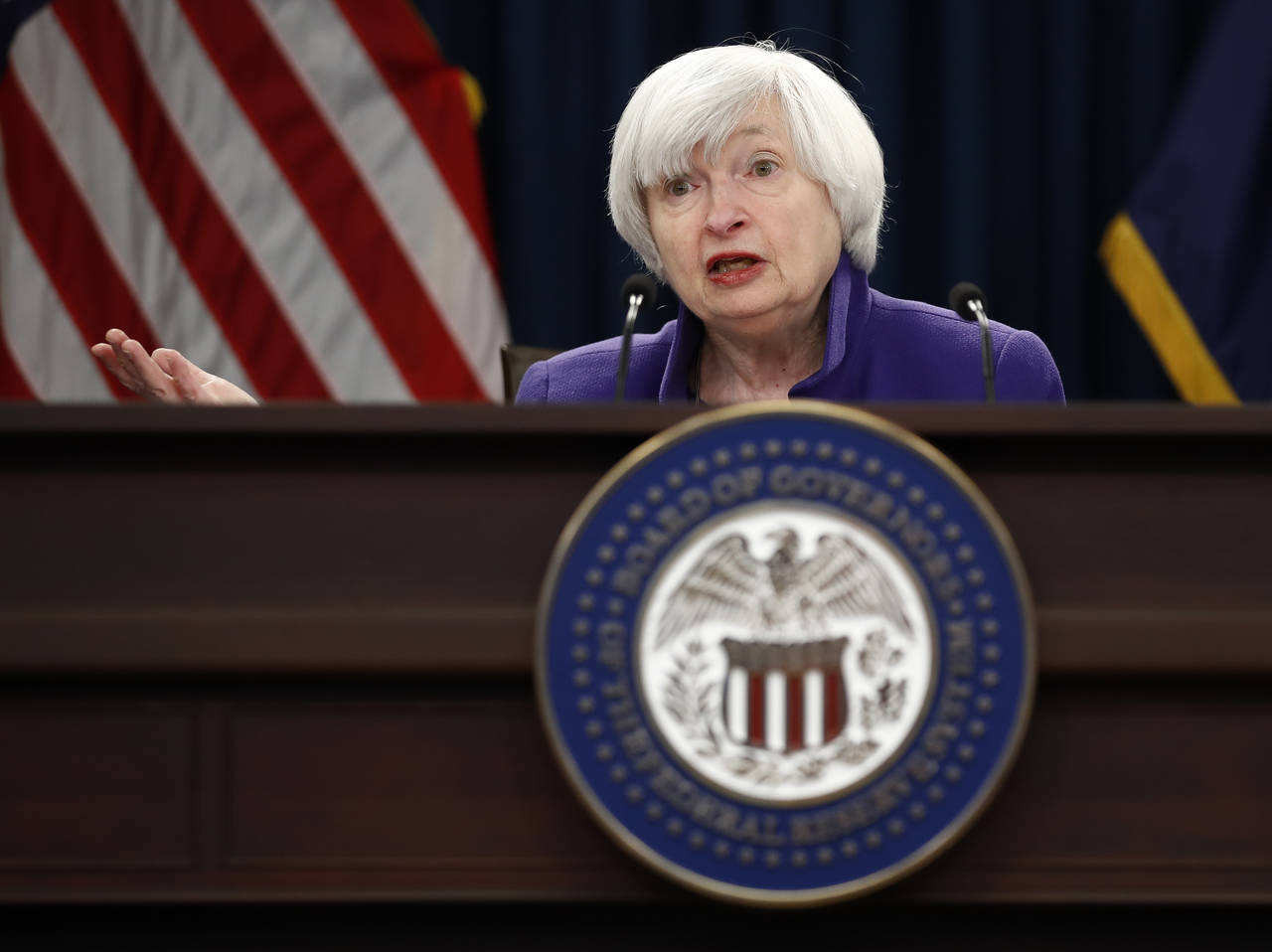 Se despide. Janet Yellen aumenta los tipos de interés de un rango de 1.25-1.5 por ciento. (ARCHIVO)