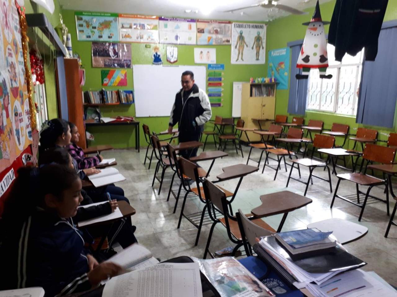 Las escuelas de municipios como Gómez Palacio y Lerdo, contaron con muy limitada presencia de alumnos por las condicione del clima. (EL SIGLO DE TORREÓN)