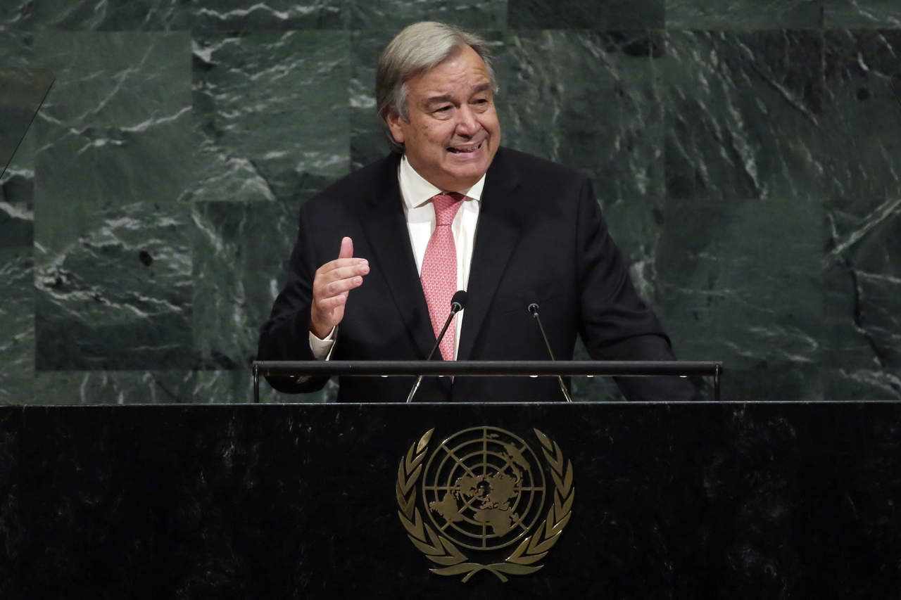 Guterres hizo el llamamiento en un video difundido por la ONU al cumplir ayer el primer año de mandato al frente de Naciones Unidas, puesto en el que relevó al surcoreano Ban Ki-moon. (ARCHIVO) 