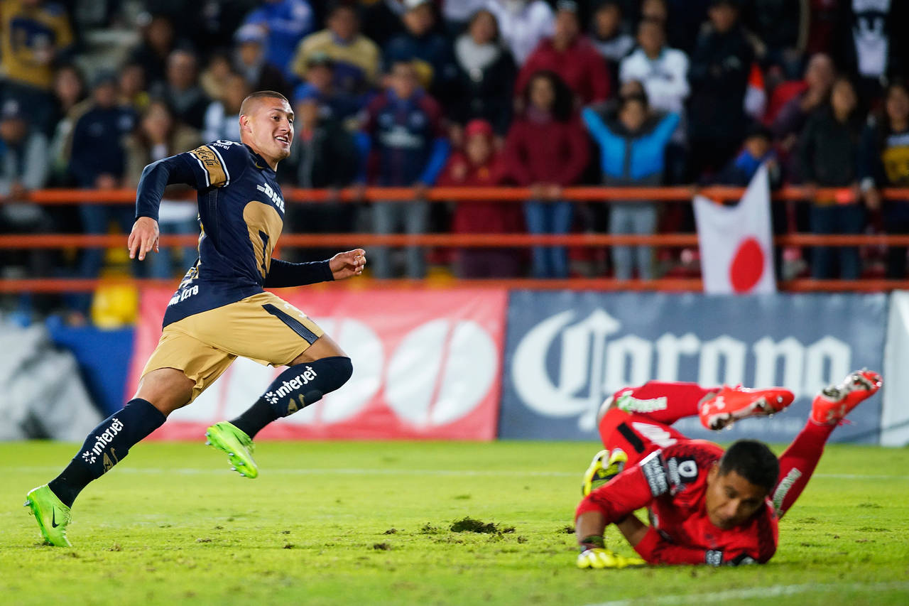 Nicolás Castillo, del Pumas, se hizo presente en el marcador. (Jam Media)