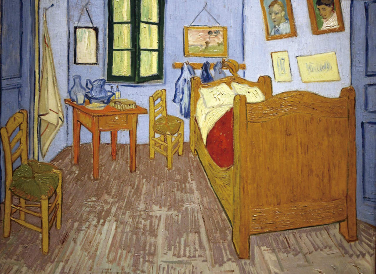 La obra del pintor Vincent van Gogh engalana la exposición Rojo mexicano. Foto: Gustavo Durán/Notimex