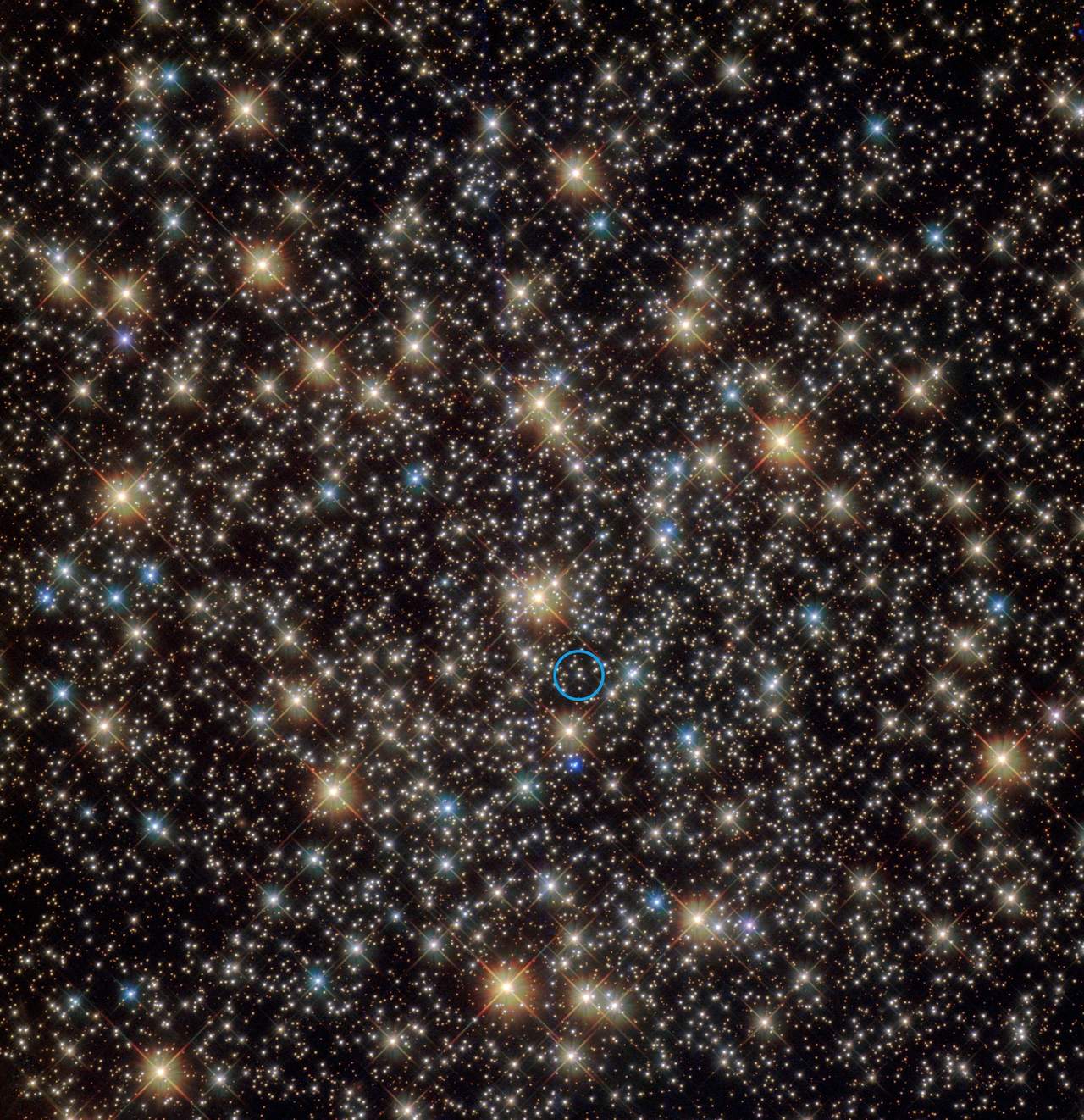 Los científicos están convencidos de que en el cúmulo NGC 3201, situado en la constelación meridional de Vela, hay un agujero negro con masa estelar inactivo con una masa de unas cuatro veces la del sol. (EFE)