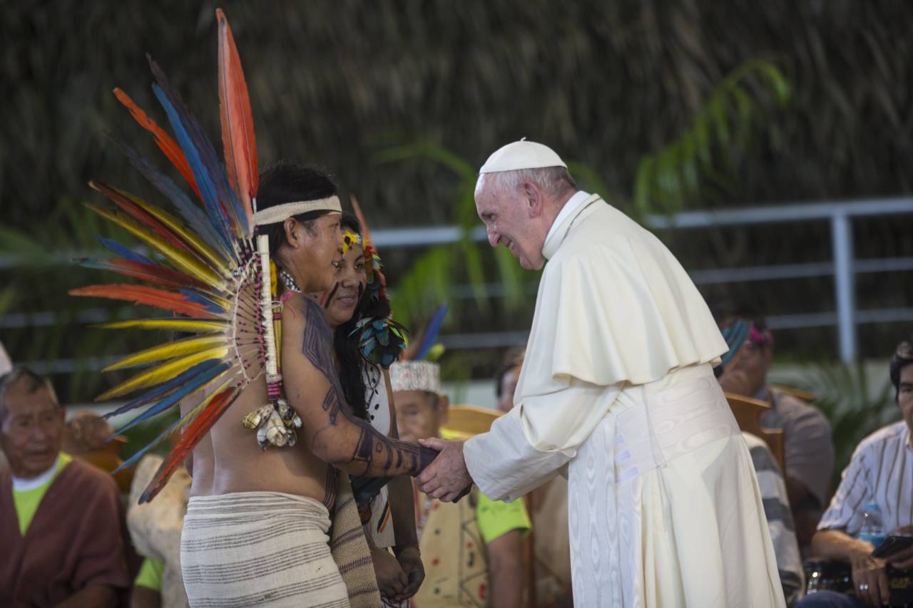 Defensa. Francisco dijo que la Amazonia  es también una 'reserva cultural que debe preservarse'.