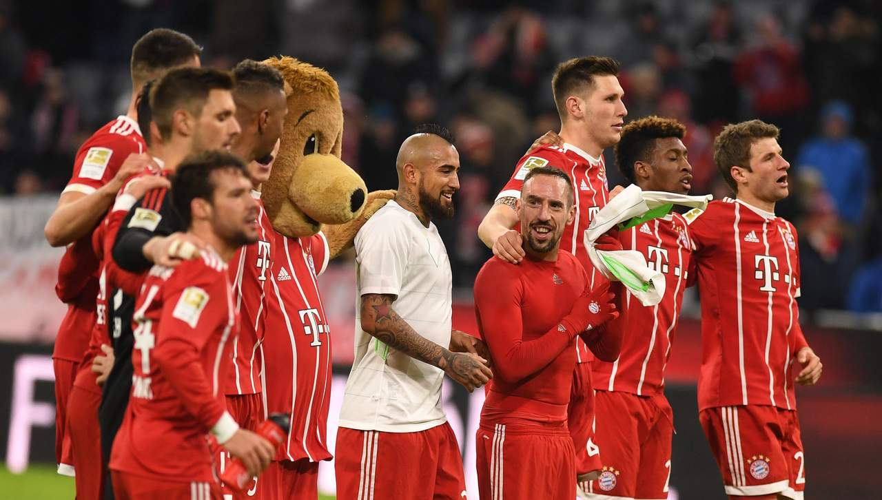 Sólo una catástrofe de resultados impediría la coronación del Bayern en la Bundesliga.
