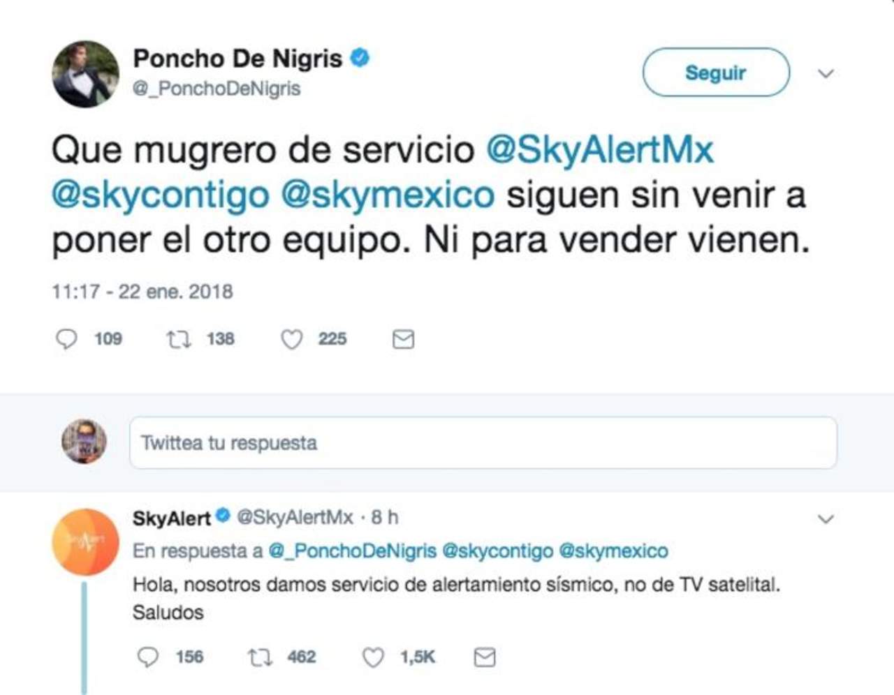 Publicación de 'Poncho' De Nigris desata burlas en Twitter.