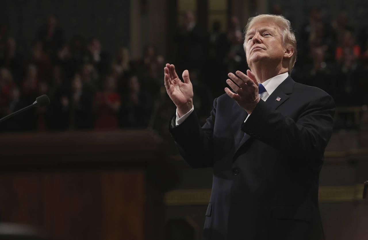 Júbilo. Luego de cada una de sus intervenciones, Donald Trump fue aplaudido por sus partidarios. (AP)