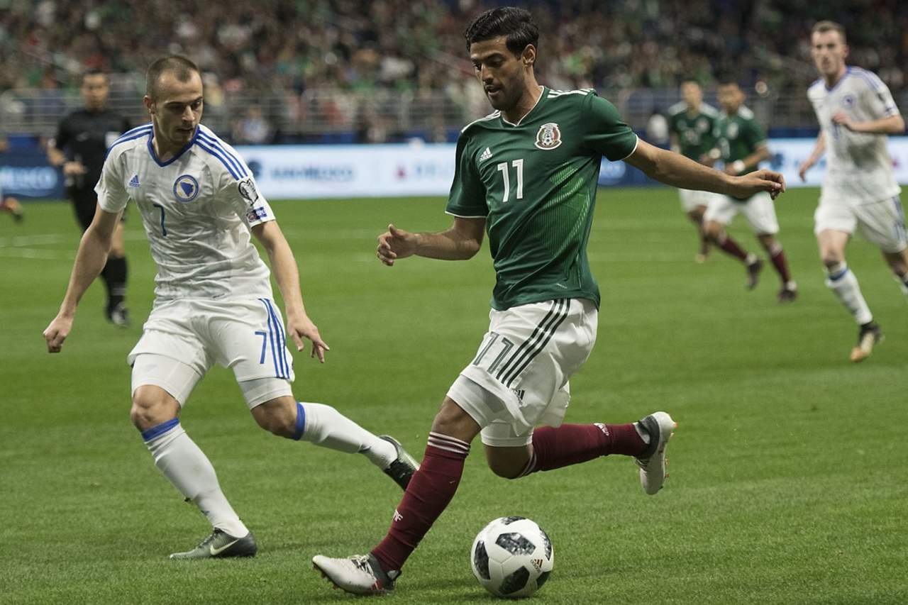 México se impuso en un partido sin complicaciones ante Bosnia y Herzegovina. (TWITTER)