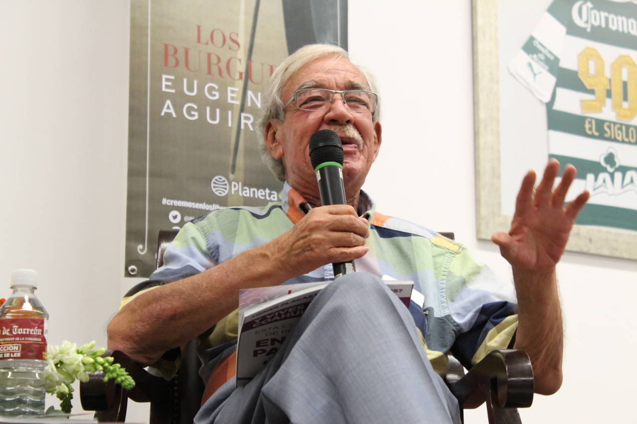 Añora. El escritor mexicano Eugenio Aguirre dijo que espera pronto confirmar la presentación de El subastador en Torreón.