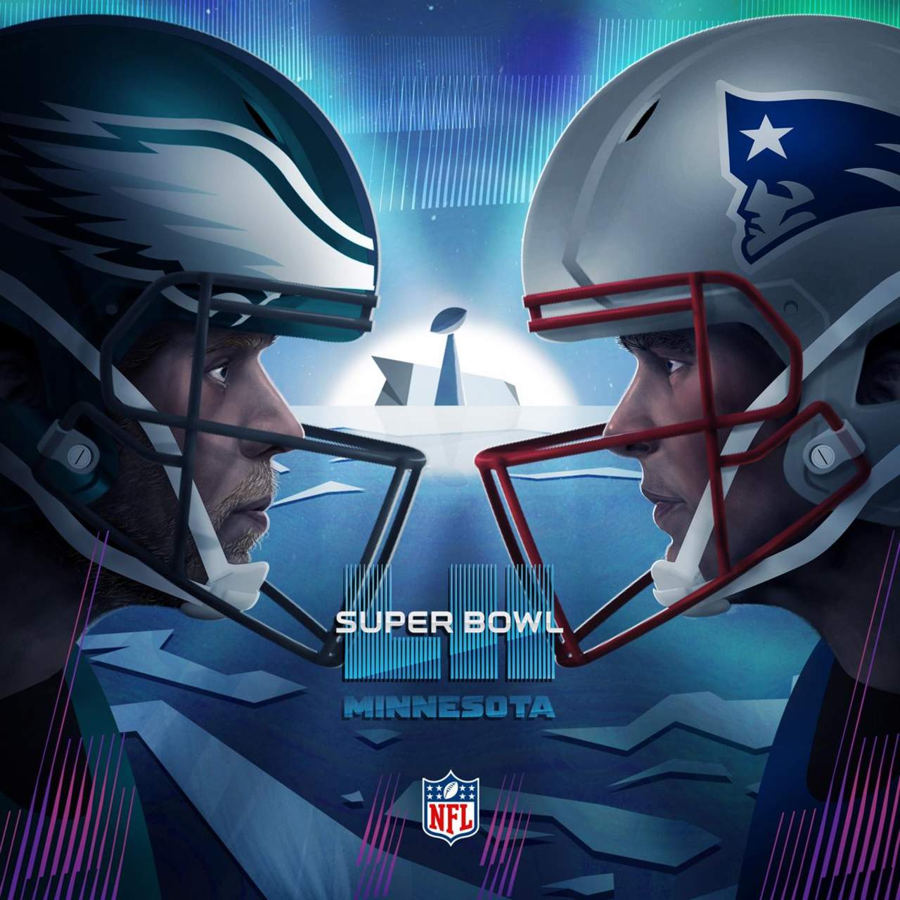Eagles enfrenta a Patriots por el Super Bowl. (Cortesía NFL)