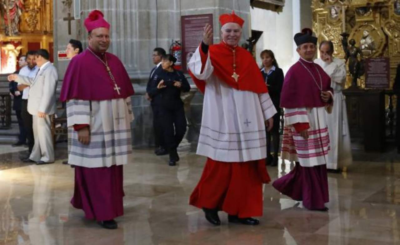 Se realizó la ceremonia de toma de posesión del arzobispo Aguiar Retes. (EL UNIVERSAL) 
