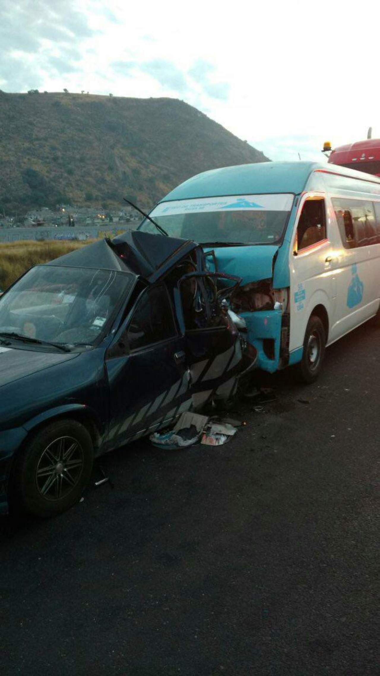 Choque deja dos muertos y seis heridos en autopista México-Puebla