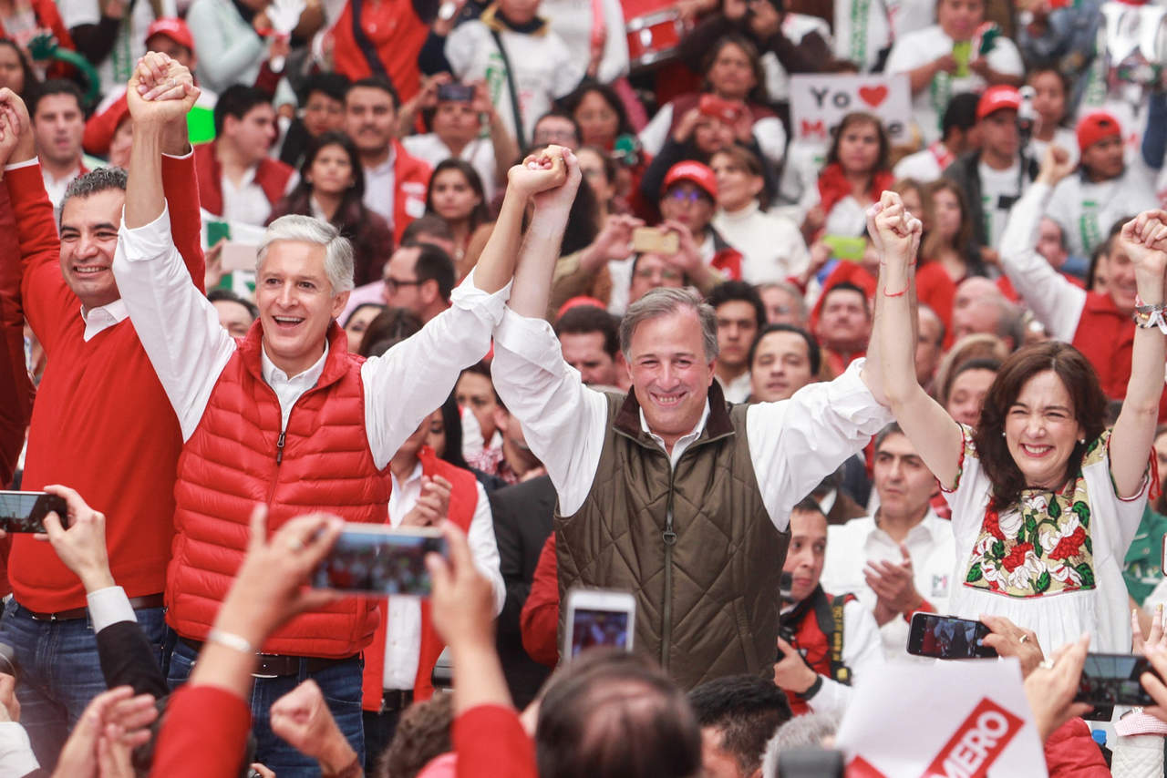 El aspirante presidencial de la coalición Todos por México afirmó que inspirados en ese triunfo el próximo 1 de julio juntos van a ganar, pues 'vale la pena dar la batalla por México'. (NOTIMEX) 
