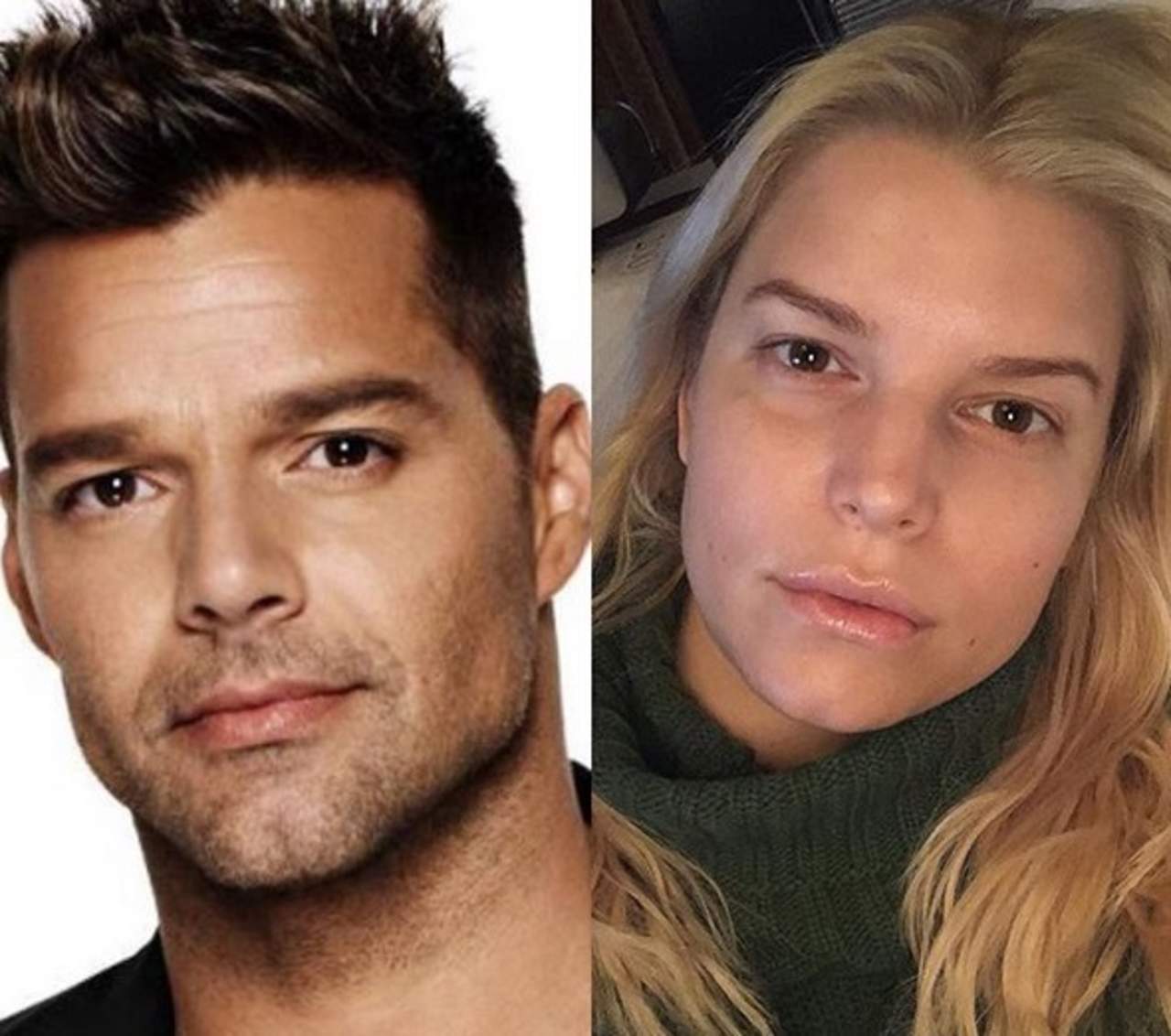 Luego de que Jessica Simpson compartiera una fotografía en su cuenta de Instagram y de que algunos seguidores le señalaran su parecido físico con Ricky Martin. (ESPECIAL)