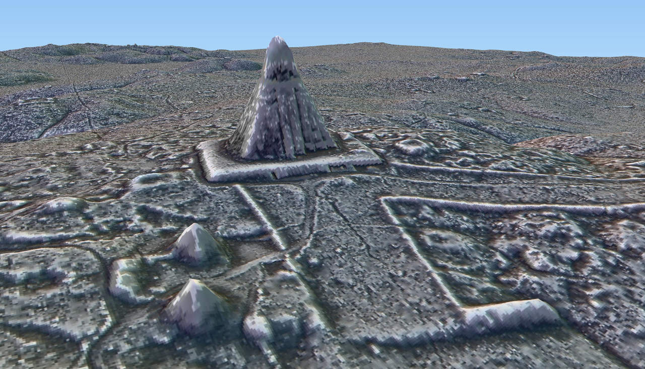Se han encontrado casas, estructuras defensivas, tumbas e incluso una pirámide de 30 metros de altura. (EFE)